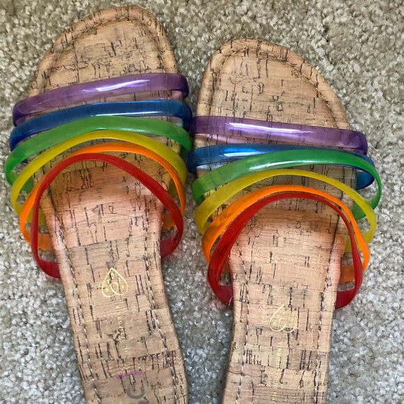 bc footwear rainbow sandals